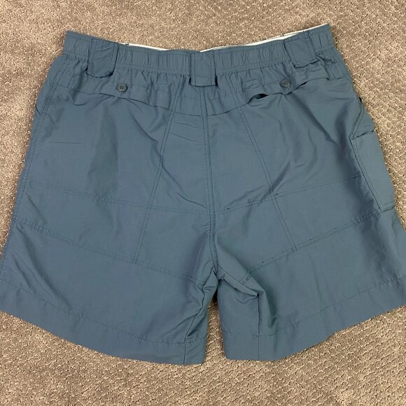 AFTCO Original Fishing Shorts Men's 42 Slate Gray Blue Nylon 8" Hiking Outdoor - Picture 4 of 13